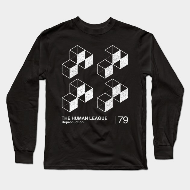 Reproduction / Minimalist Graphic Design Artwork Long Sleeve T-Shirt by saudade